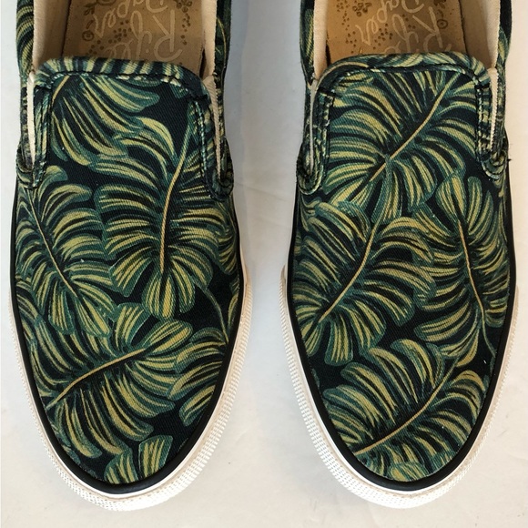 Keds X Rifle Paper Co. Anchor Slip On Paper Palms Sneakers - Picture 3 of 12